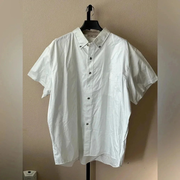 2x cotton button down shirt sleeve top - Picture 1 of 3
